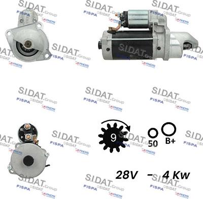 Sidat S24BH0062A2 - Démarreur cwaw.fr