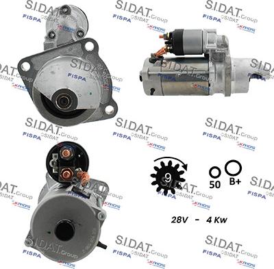 Sidat S24BH0062 - Démarreur cwaw.fr