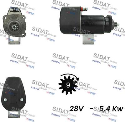 Sidat S24BH0019A2 - Démarreur cwaw.fr