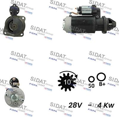 Sidat S24BH0038A2 - Démarreur cwaw.fr