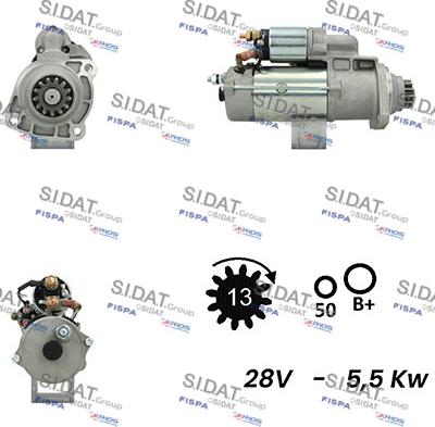 Sidat S24BH0078A2 - Démarreur cwaw.fr