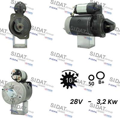 Sidat S24BH0143A2 - Démarreur cwaw.fr