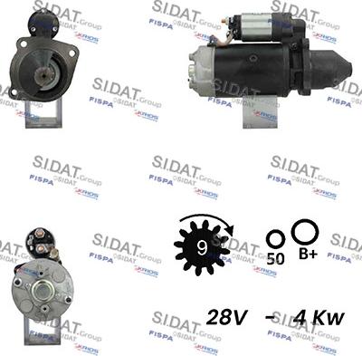 Sidat S24BH0151A2 - Démarreur cwaw.fr