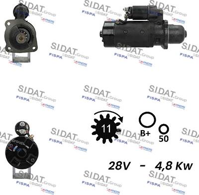 Sidat S24BH0152A2 - Démarreur cwaw.fr