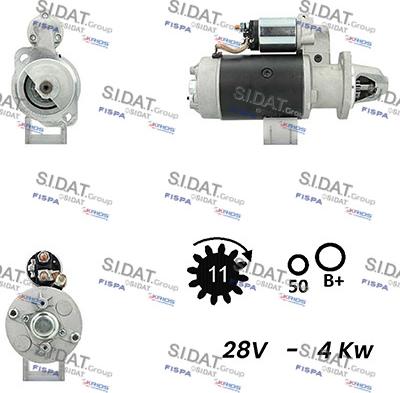 Sidat S24BH0100A2 - Démarreur cwaw.fr