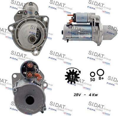 Sidat S24BH0114 - Démarreur cwaw.fr