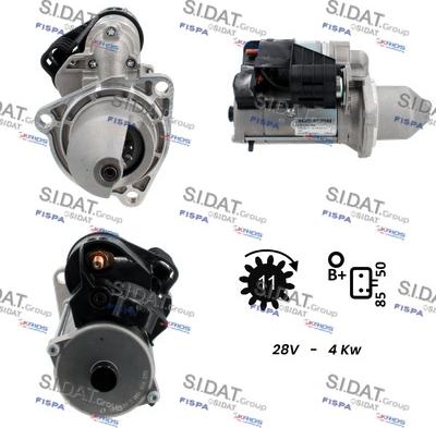 Sidat S24BH0117A2 - Démarreur cwaw.fr