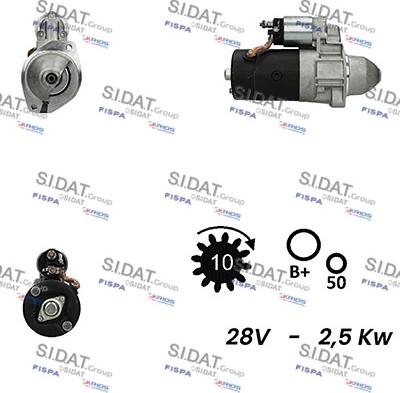 Sidat S24BH0135A2 - Démarreur cwaw.fr