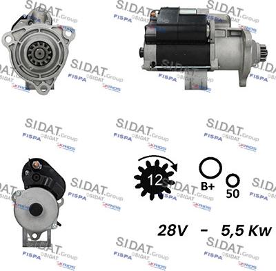 Sidat S24BH0126A2 - Démarreur cwaw.fr