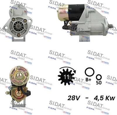 Sidat S24DE0003A2 - Démarreur cwaw.fr