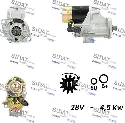 Sidat S24DE0141A2 - Démarreur cwaw.fr