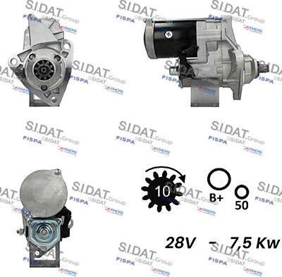 Sidat S24DE0156A2 - Démarreur cwaw.fr