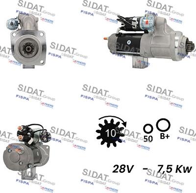 Sidat S24DR0095A2 - Démarreur cwaw.fr