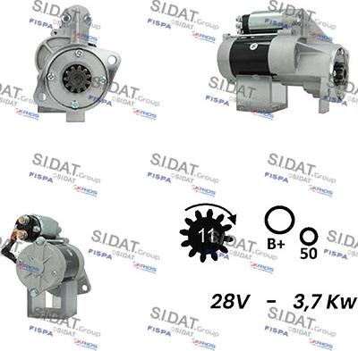 Sidat S24HT0031 - Démarreur cwaw.fr