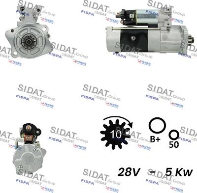 Sidat S24MH0094A2 - Démarreur cwaw.fr