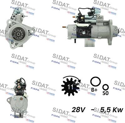 Sidat S24MH0084A2 - Démarreur cwaw.fr