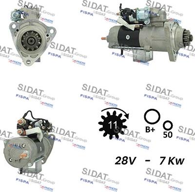 Sidat S24MH0085A2 - Démarreur cwaw.fr