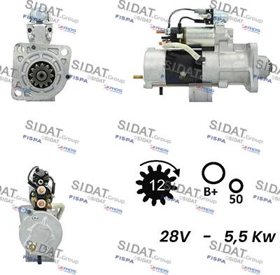 Sidat S24MH0086A2 - Démarreur cwaw.fr