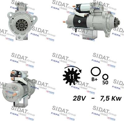 Sidat S24MH0083A2 - Démarreur cwaw.fr