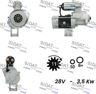 Sidat S24MH0032A2 - Démarreur cwaw.fr