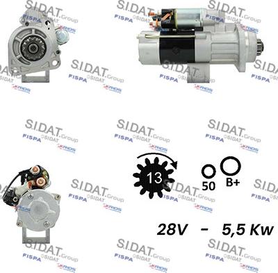 Sidat S24MH0072A2 - Démarreur cwaw.fr