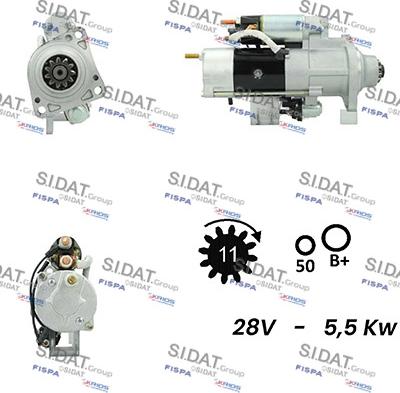 Sidat S24MH0077A2 - Démarreur cwaw.fr