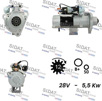 Sidat S24MH0109A2 - Démarreur cwaw.fr