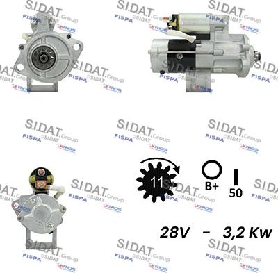 Sidat S24MH0134A2 - Démarreur cwaw.fr