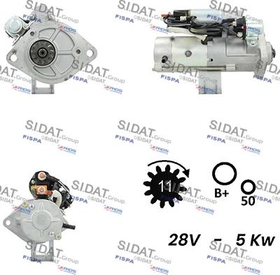 Sidat S24MH0131A2 - Démarreur cwaw.fr