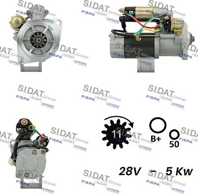 Sidat S24MH0138A2 - Démarreur cwaw.fr