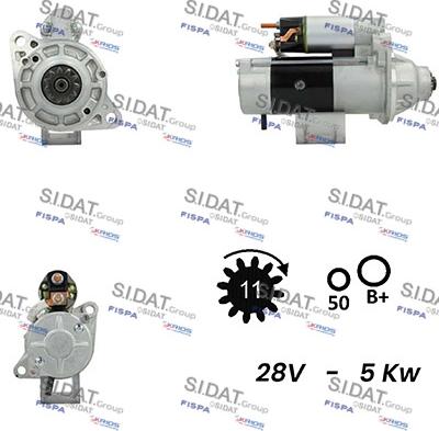 Sidat S24MH0137A2 - Démarreur cwaw.fr