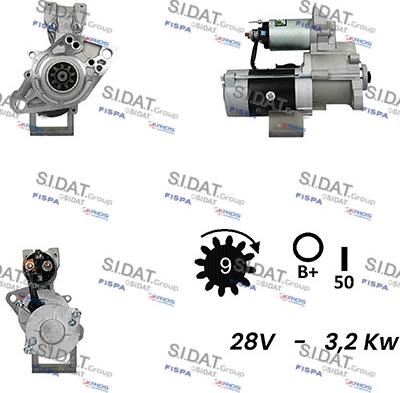 Sidat S24MH0127A2 - Démarreur cwaw.fr