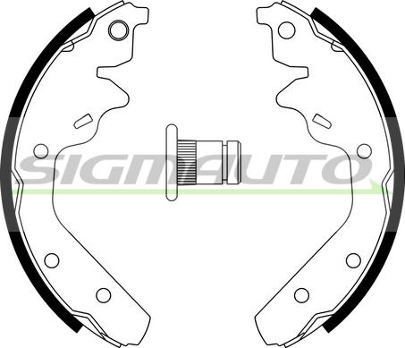 SIGMAUTO 40519 - Jeu de mâchoires de frein cwaw.fr