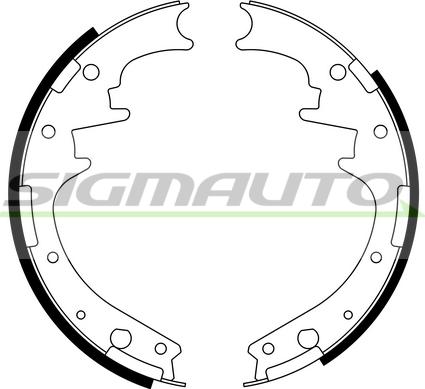 SIGMAUTO SFD581 - Jeu de mâchoires de frein cwaw.fr