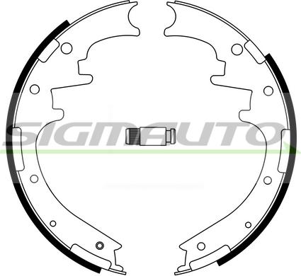 SIGMAUTO SFD705 - Jeu de mâchoires de frein cwaw.fr