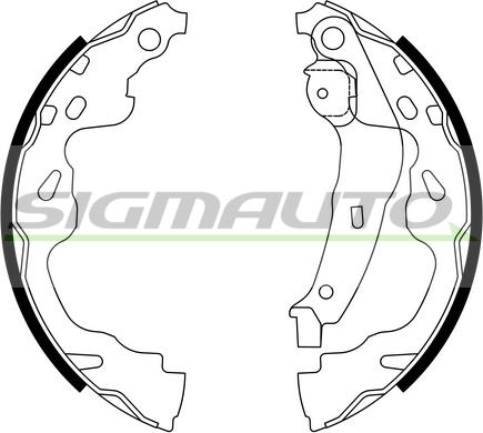 SIGMAUTO SFA961 - Jeu de mâchoires de frein cwaw.fr