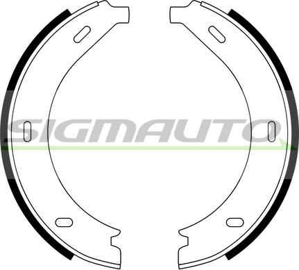 SIGMAUTO SFA305 - Jeu de mâchoires de frein, frein de stationnement cwaw.fr