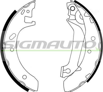 SIGMAUTO SFA229 - Jeu de mâchoires de frein cwaw.fr