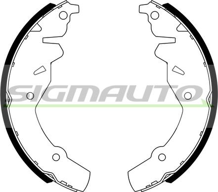 SIGMAUTO SFD520 - Jeu de mâchoires de frein cwaw.fr