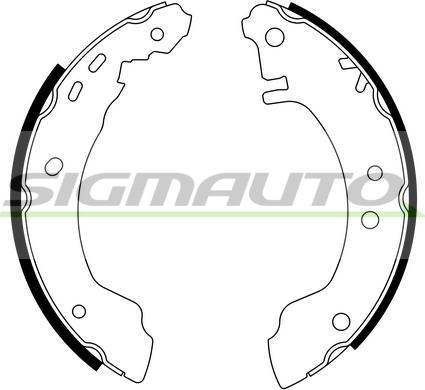 SIGMAUTO SFA854 - Jeu de mâchoires de frein cwaw.fr