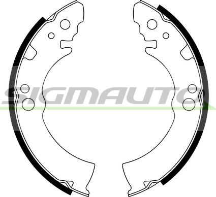 SIGMAUTO SFA855 - Jeu de mâchoires de frein cwaw.fr