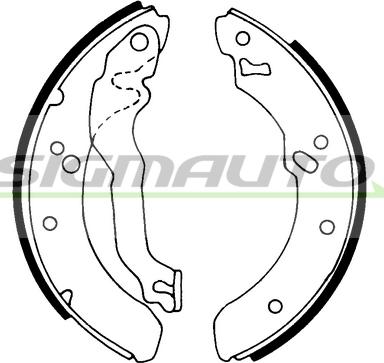 SIGMAUTO SFA223 - Jeu de mâchoires de frein cwaw.fr