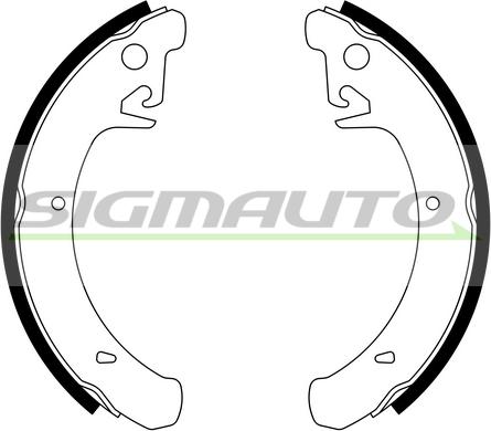 SIGMAUTO SFA283 - Jeu de mâchoires de frein cwaw.fr