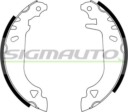 SIGMAUTO SFA168 - Jeu de mâchoires de frein cwaw.fr