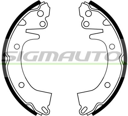 SIGMAUTO SFA732 - Jeu de mâchoires de frein cwaw.fr