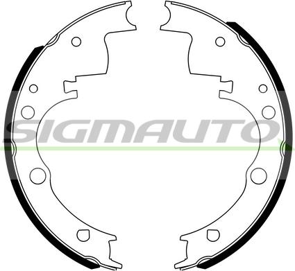 SIGMAUTO SFA212 - Jeu de mâchoires de frein cwaw.fr