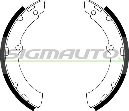 SIGMAUTO SFA955 - Jeu de mâchoires de frein cwaw.fr