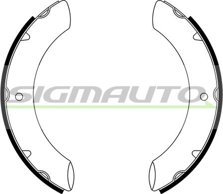 SIGMAUTO SFA967 - Jeu de mâchoires de frein cwaw.fr