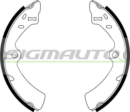 SIGMAUTO SFA916 - Jeu de mâchoires de frein cwaw.fr