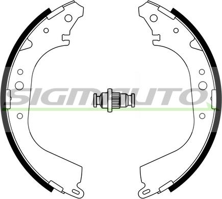 SIGMAUTO SFA937A - Jeu de mâchoires de frein cwaw.fr